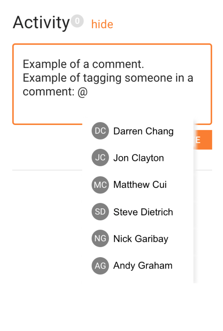 commenting example